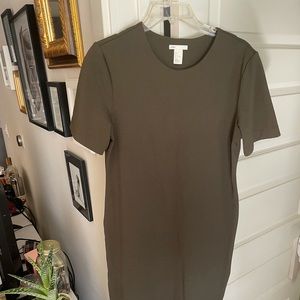 Olive Green H&M Shift Dress